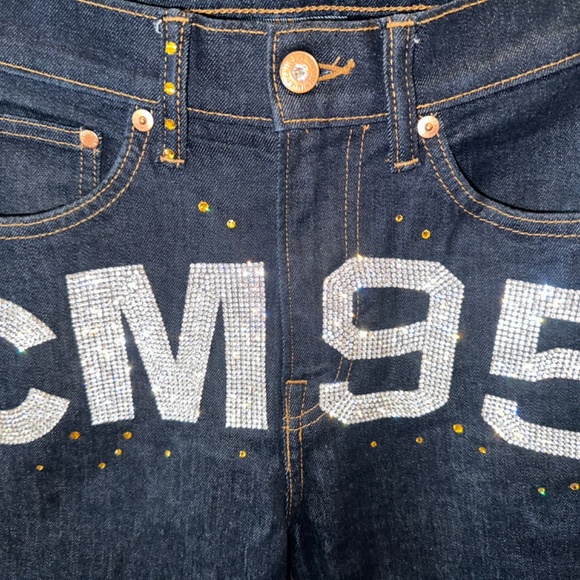 NWOT🔥🔥CM95 Skinny Coupe Moulante & Denim BLING JEANS!!  Perfect Condition! - Picture 10 of 16